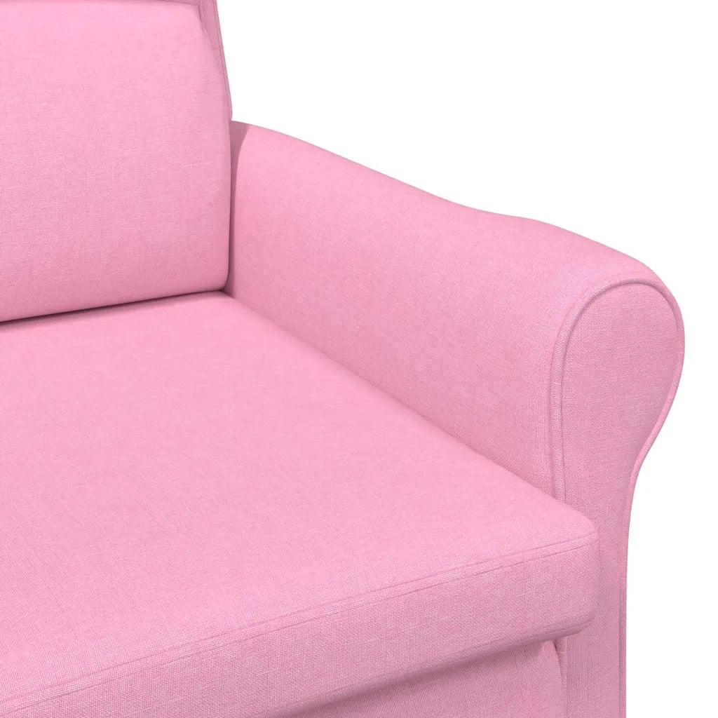 Divano Sedia-Poltrona Rosa Tessuto 889991