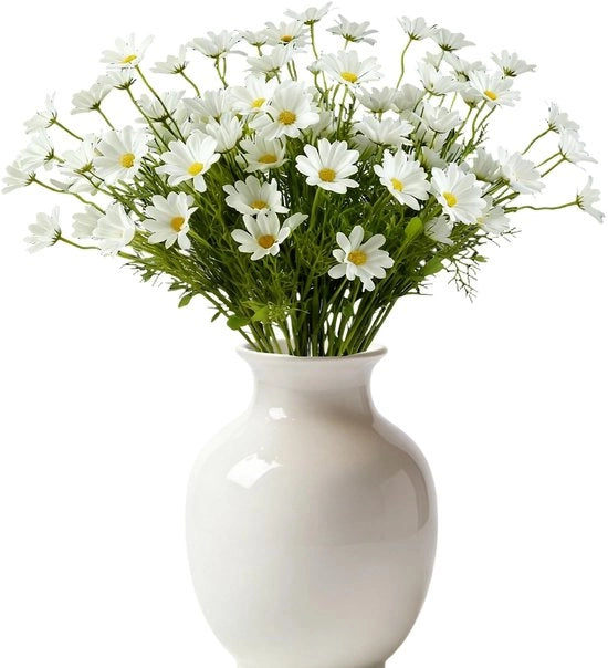 Fiori di carta artificiali - 12 pezzi - 50 cm alta - lana/artificiale - decorazione sostenibile - per matrimonio/festa