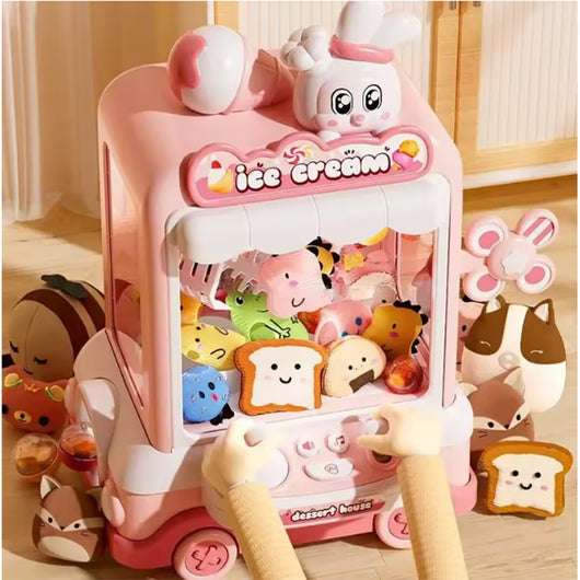 Distributore Giocattoli Rosa Grabber Gancio per Bambini Giocattolo con Peluche