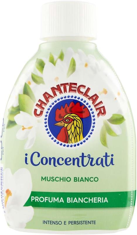 CHANTECLAIR CONCENTRATI PROFUMA BIANCHERIA FRAGRANZA MUSCHIO BIANCO INTENSO E PERSISTENTE 220 ML