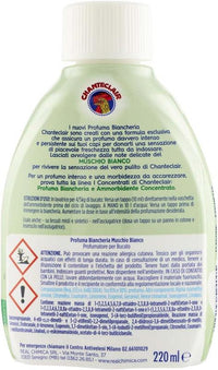 CHANTECLAIR CONCENTRATI PROFUMA BIANCHERIA FRAGRANZA MUSCHIO BIANCO INTENSO E PERSISTENTE 220 ML