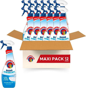 CHANTECLAIR SET DA 12 PZ  BAGNO EXTRA BRILLANTE ANTICALCARE TRIGGER 625 ML