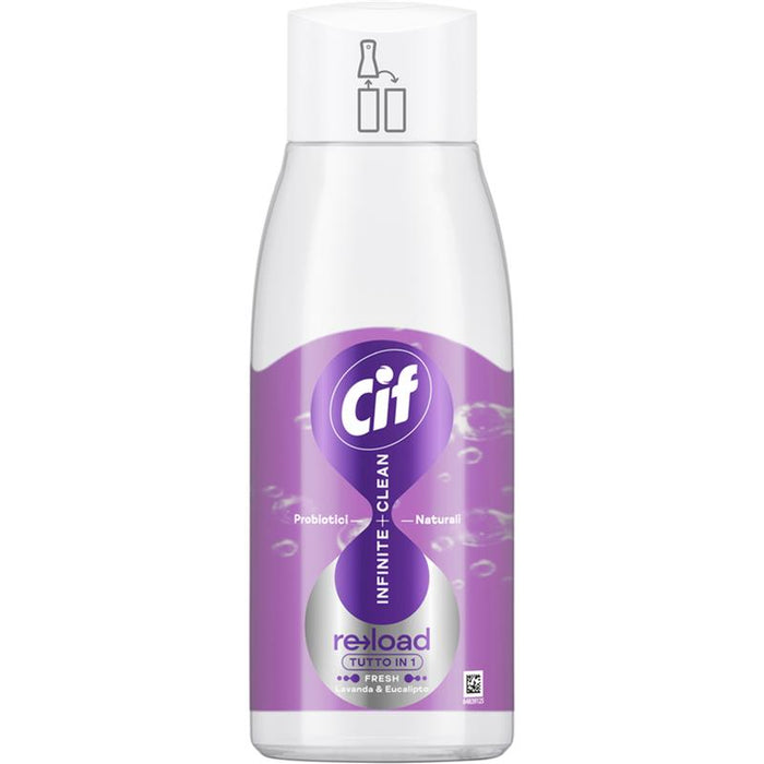 CIF INFINITE CLEAN LAVANDA E EUCALIPTO FRESH PROBIOTICI + NATURALI  RICARICA PER DETERGENTE SUPERFICI 590 ML