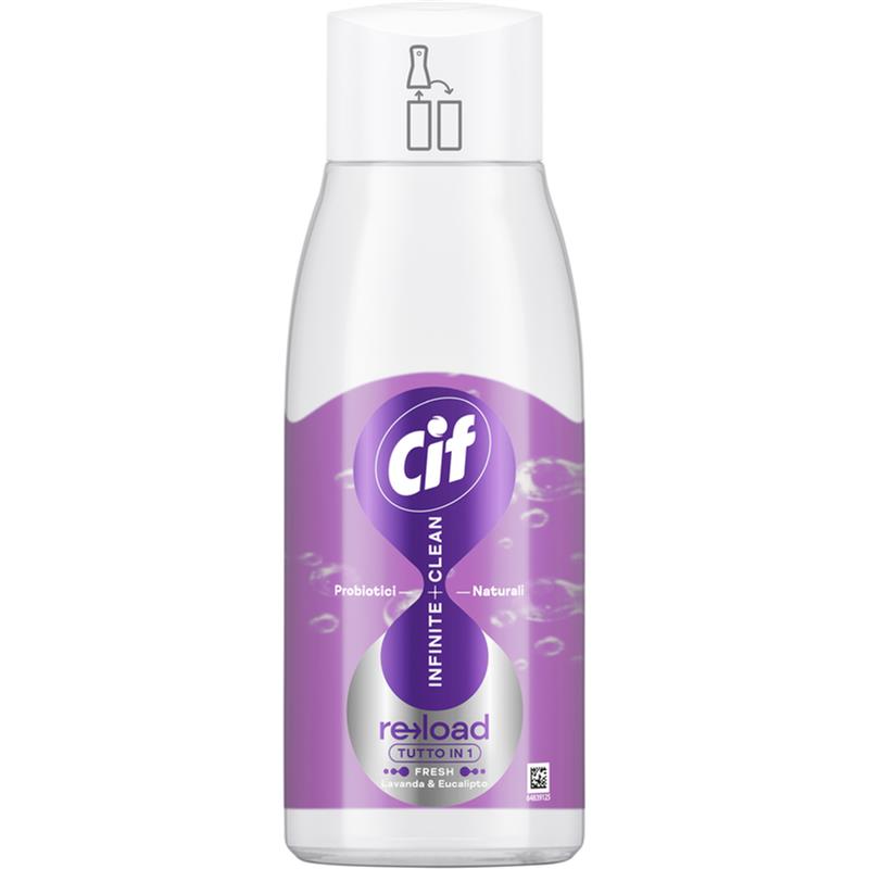 CIF INFINITE CLEAN LAVANDA E EUCALIPTO FRESH PROBIOTICI + NATURALI  RICARICA PER DETERGENTE SUPERFICI 590 ML