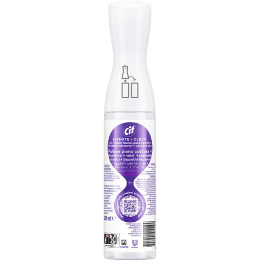 CIF SPRAY INFINITE+CLEAN LAVANDA E EUALIPTO TRIGGER 280 ML TUTTO IN UNO PULITO A LUNGO PROBIOTICI NATURALI