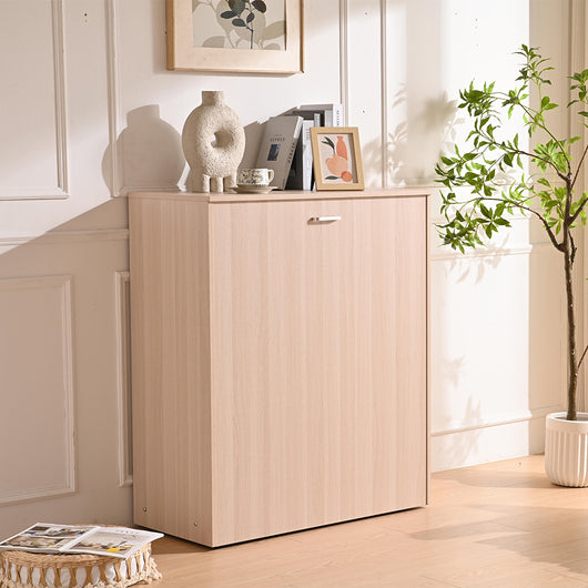 Mobile Letto a Scomparsa Singolo Salvaspazio Olmo con Materasso e Rete Incluso