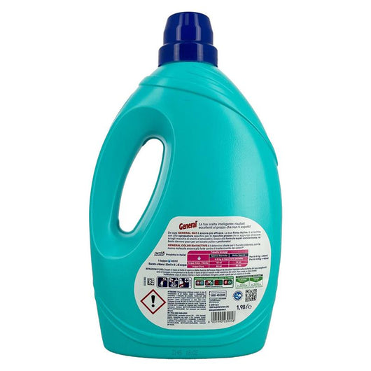 GENERAL COLOR 5 IN 1 NUOVA FORZA SGRASSANTE  EFFICACE GIÀ A 30° FRESCHEZZA ALLA LAVANDA 44+5 LAVAGGI 1,98L