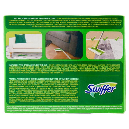 SWIFFER PANNI CATTURAPOLVERE PER SCOPA SWIFFER PROFUMO FRESCO E PULITO RICARICA 18 PANNI