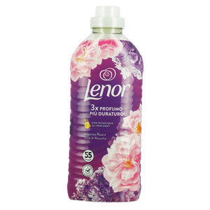 LENOR AMMORBIDENTE CONCENTRATO 55 LAVAGGI ESSENZA AMETISTA ROSA E NOTE DI MUSCHIO - 3 X PROFUMO PIU DURATURO