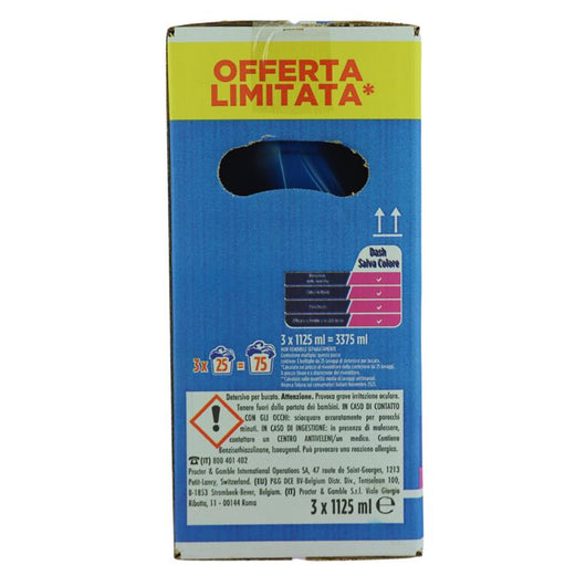 DASH LIQUIDO LAVATRICE SALVA COLORE (25LAVAGGIX3) 3X1125ML
