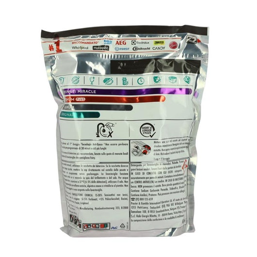 FAIRY MIRACLE 30 MINUTI  - 60 CAPS  - LAVASTOVIGLIE -  PLATINUM PLUS LEMON AZIONE RAPIDA, BRILLANTEZZA E PROTEZIONE