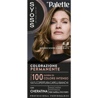 PALETTE SYOSS COLORAZIONE PERMANENTE 100% COPERTURA CAPELLI BIANCHI PER CAPELLI PIÙ FORTI 6.8 BIONDO SCURO CIOCCOLATO