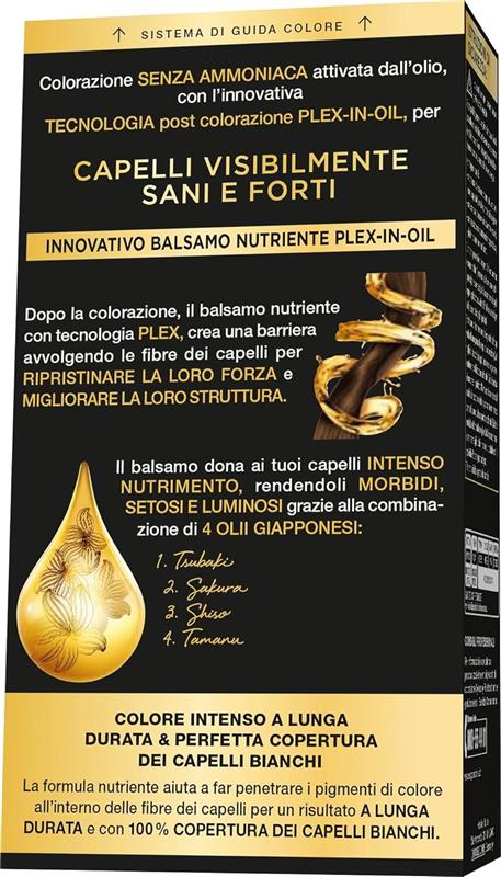 PALETTE SYOSS OLEO INTENSE COLORAZIONE PERMANENTE CON OLIO SENZA AMMONIACA CON 4 OLII GIAPPONESI 6.78 BIONDO SCURO