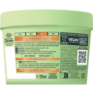 GARNIER FRUCTIS MASCHERA CAPELLI LISCI CHERATINA N°3 CAPELLI CRESPI, SECCHI E SPENTI VASO 370 ML