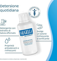 SAUGELLA DETERGENTE INTIMO PH 1,5  CON ESTRATTO DI SALVIA OFFICINALIS PER BENESSERE QUOTIDIANO 250 ML