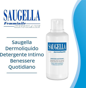 SAUGELLA DETERGENTE INTIMO PH 1,5  CON ESTRATTO DI SALVIA OFFICINALIS PER BENESSERE QUOTIDIANO 250 ML