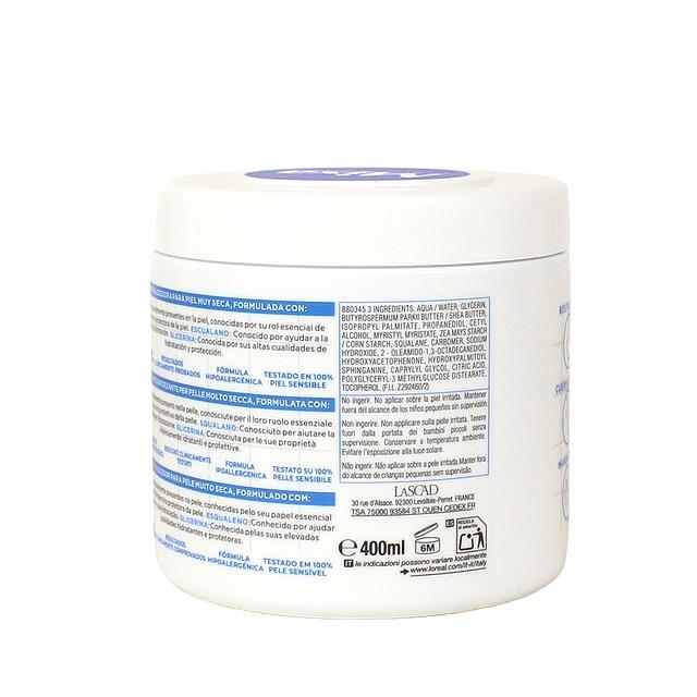 MIXA SENSITIVE SKIN EXPERT CREMA IDRATANTE E RINFORZZANTE PER PELLI SECCHE CERAMIDE PROTECT 400 ML VISO, CORPO E MANI