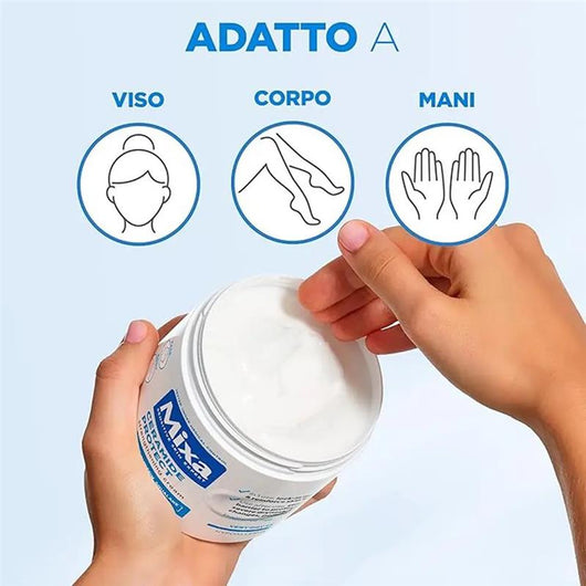 MIXA SENSITIVE SKIN EXPERT CREMA IDRATANTE E RINFORZZANTE PER PELLI SECCHE CERAMIDE PROTECT 400 ML VISO, CORPO E MANI