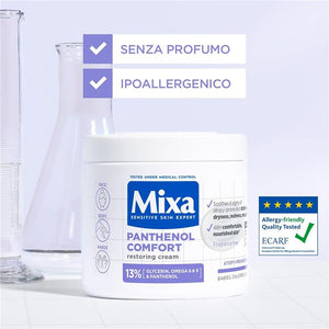 MIXA SENSITIVE SKIN EXPERT CREMA LENITIVA PROTETTIVA EFFETTO ANTI-PRURITO PANTHENOL COMFORT 400 ML VISO,CORPO E MANI