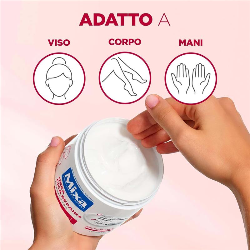 MIXA SENSITIVE SKIN EXPERT CREMA RIGENERANTE RIPARA E PROTEGGE PER PELLE SECCA E RUVIDA 400 ML VISO,CORPO E MANI