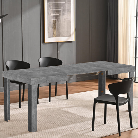 Tavolo da Pranzo Allungabile 120-200 cm Cucina Soggiorno Moderno 4/6 posti Cemento