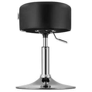 Sgabello Lavoro Make Up Toeletta Seduta Rotante Altezza Regolabile Comodo 130kg Nero