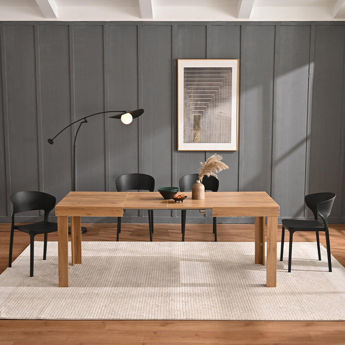 Tavolo da Pranzo Allungabile 120-200 cm Cucina Soggiorno Moderno 4/6 posti Quercia