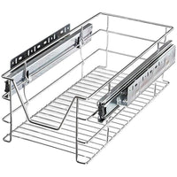 2pz Cassetto Telescopico Cucina 30cm Cestello Acciaio Estraibile Organizer Salvaspazio