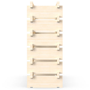 Porta Bottiglie Cantinetta Legno di Pino 6Piani 60 Scomparti 110x30 H80cm Casa Bar