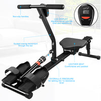 Vogatore Pieghevole Casa 12 Livelli Resistenza Display LCD Fitness Portata 120kg