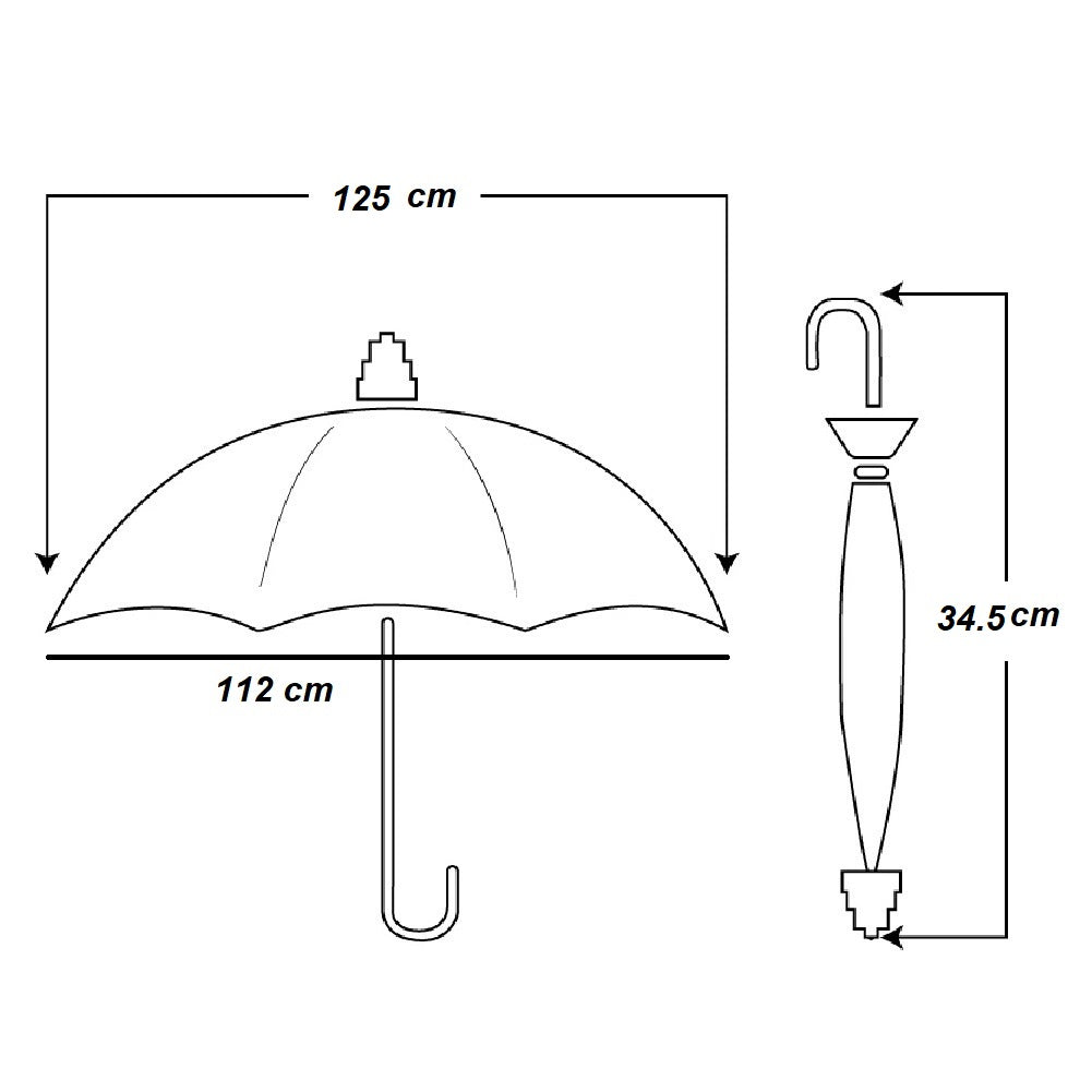 Kit 2 Ombrelli Grandi 10 Stecche Apri e Chiudi Antivento in Fibra Uomo Donna