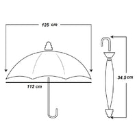Kit 2 Ombrelli Grandi 10 Stecche Apri e Chiudi Antivento in Fibra Uomo Donna