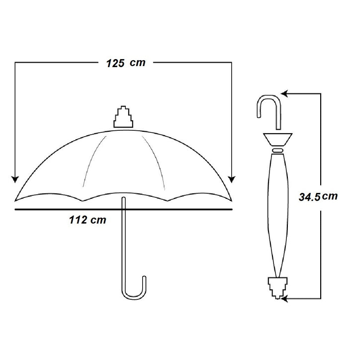 Kit 2 Ombrelli Grandi 10 Stecche Apri e Chiudi Antivento in Fibra Uomo Donna