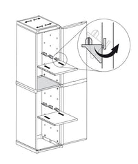 ARMADIO IN RESINA ALTO 1 ANTA CON RIPIANI REGOLABILI PER INTERNO E ESTERNO 34X40X165 CM
