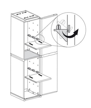 ARMADIO IN RESINA ALTO 1 ANTA CON RIPIANI REGOLABILI PER INTERNO E ESTERNO 34X40X165 CM