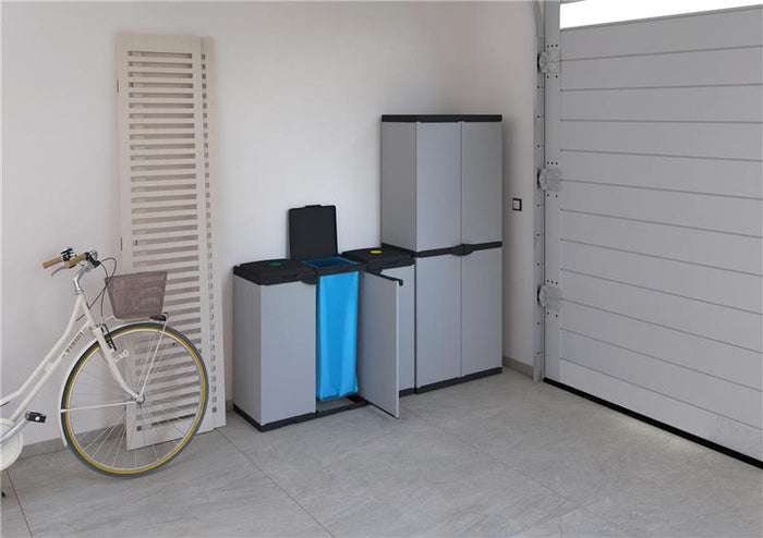 NUOVO MOBILE PORTASACCO TRIS
 PER SACCHI DA 80 LT PER INTERNI ED ESTERNI 102LX38PX87H CM