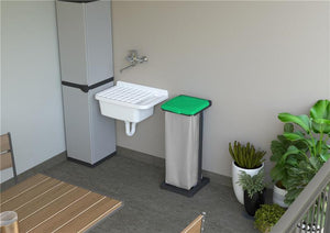 PORTASACCO-PORTARIFIUTI MONO RACCOLTA DIFFERENZIATA PER ESTERNO E INTERNO 31,5X36X80 CM