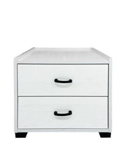 CASSETTIERA IN LEGNO CON DUE CASSETTI COLORE BIANCO DIMENSIONI 43X40X43,5 CM