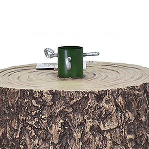 Base Supporto Albero di Natale Scuro Tronco Natalizio 41cm Attacco Universale