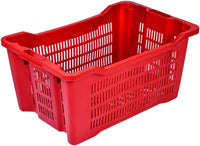 Cassetta Cesta Forata per Raccolta Olive, 56x35x31 cm max 25 kg, Agricola 40 Litri Impilabile Manici Rinforzati NUMERO ARTICOLI: 5 PZ