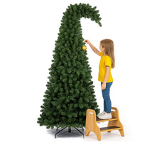 Albero di Natale Verde Punta Ricurva 180cm Artificiale 800 Punte Pvc Ignifugo