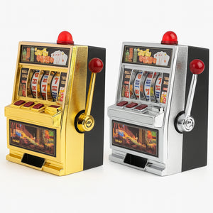 Salvadanaio Slot Machine Las Vegas Giocattolo Arcade 24x16x30cm Colori Assortiti