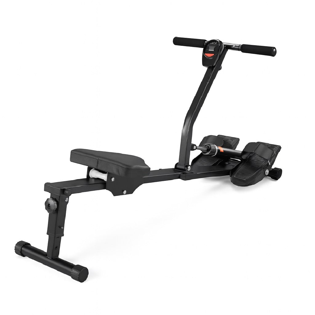 Vogatore Pieghevole Casa 12 Livelli Resistenza Display LCD Fitness Portata 120kg