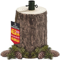 Base Supporto Albero di Natale Tronco Natalizio Attacco Universale Altezza 46 cm