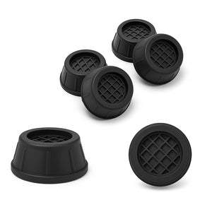 Set 4 Piedini Antivibrazione in Gomma per Lavatrice Frigorifero Supporti Universali Anti-Scivolo