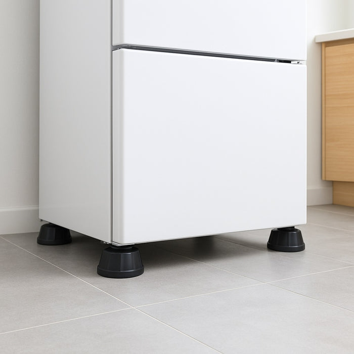 Set 4 Piedini Antivibrazione in Gomma per Lavatrice Frigorifero Supporti Universali Anti-Scivolo