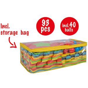 Tappeto Puzzle 3 in 1 in Gommapiuma per Bambini con 40 Palline e Custodia