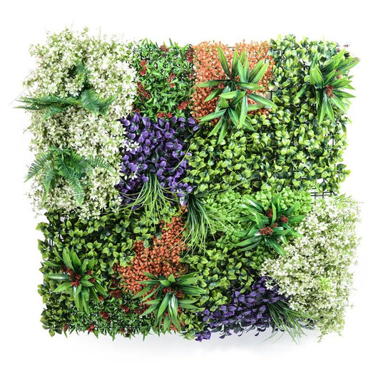 MATTONELLA DA ARREDO GIARDINO VERTICALE  IN POLIESTERE DA ESTERNO  DIMENSIONI 100X100CM