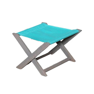 SGABELLO RELAX ZANZIBAR CELESTE STRUTTURA IN FAGGIO