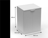 MOBILE COPRILAVATRICE IN RESINA PER ESTERNO-INTERNO 68,5X64X88 CM